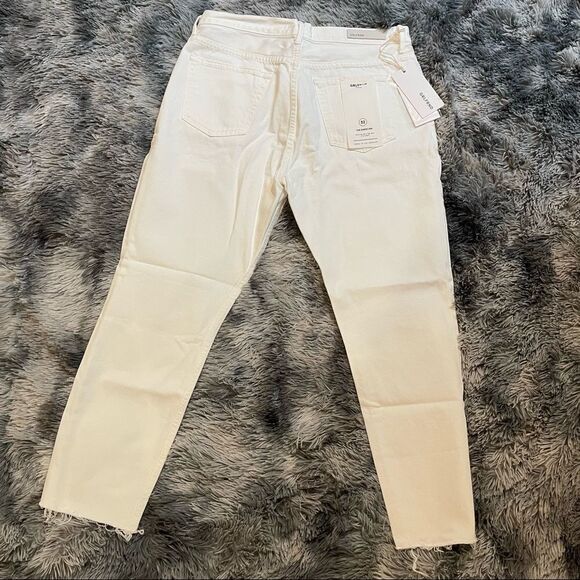NWT! GRLFRND Karolina White Flag High Rise Rigid Denim Skinny Ankle Crop Jeans - Picture 10 of 13